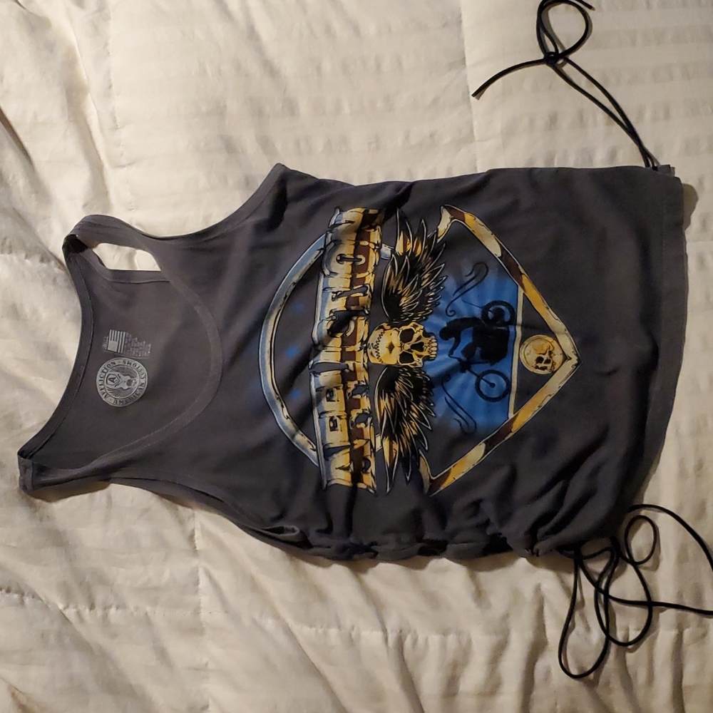 Affliction biker tank S